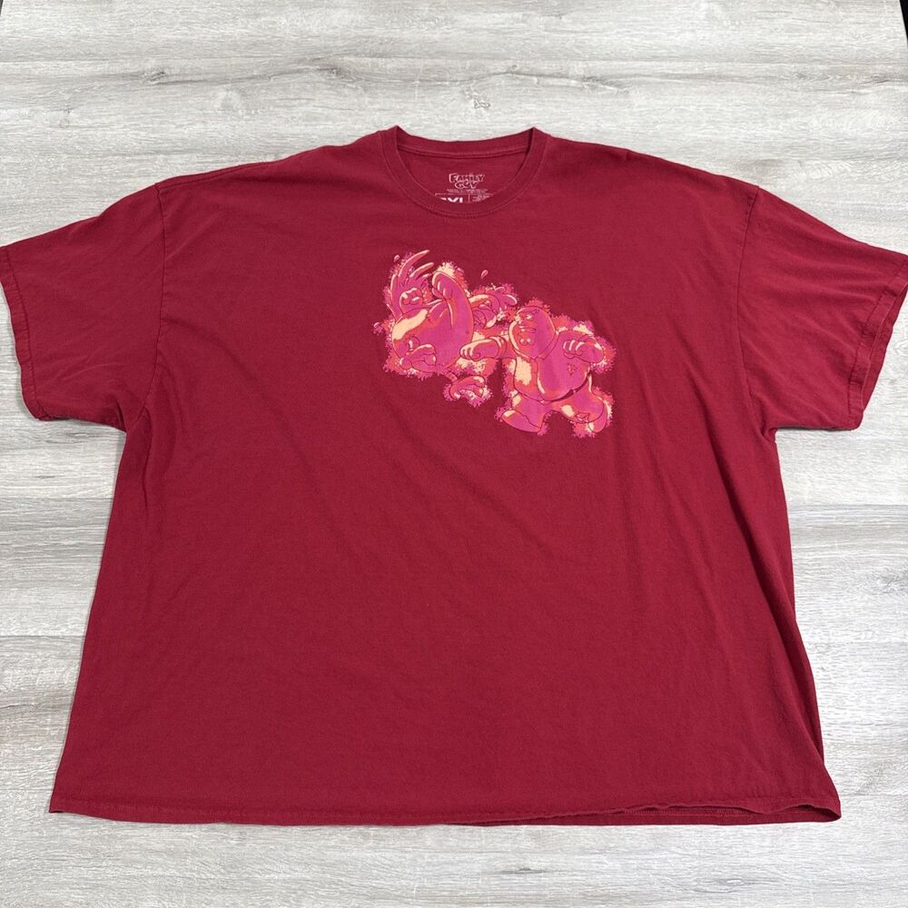 Family Guy Shirt Peter Griffin Chicken Fight Men's Red 5XL Lootcrate Cotton